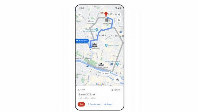 Google Maps adds a dedicated 'lite' navigation mode for cyclists