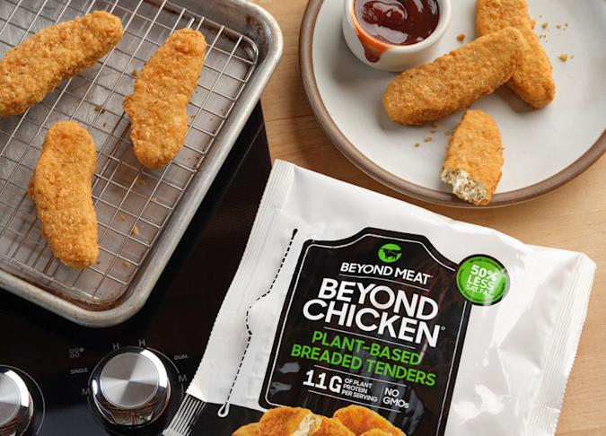 Beyond Meat's plant-based 'chicken' tenders are coming to grocery stores