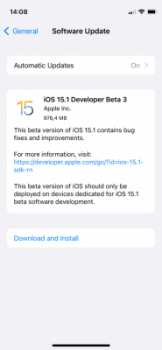 Apple releases iOS 15.1 beta 3 and iPadOS 15.3 beta 3 to developers1