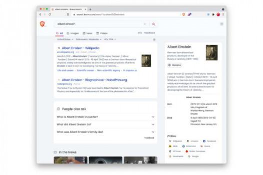 Brave browser replaces Google with its own search engine