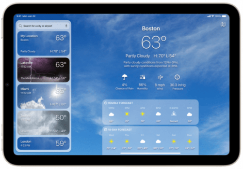 Concept: Please Apple, end the drought already and bring the weather app to iPad2