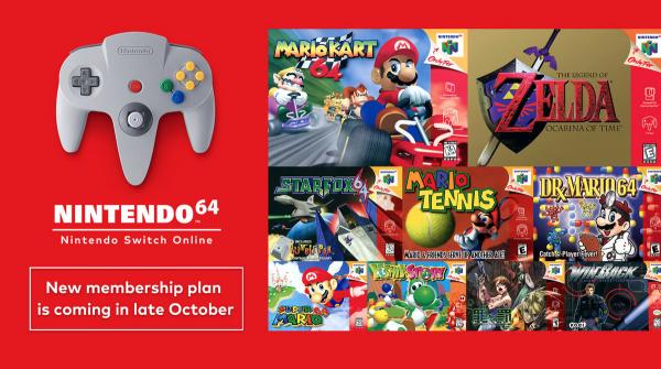 Nintendo Switch Online’s N64 and Sega Genesis ‘expansion pack’ launches October 25th for $49.99 per year