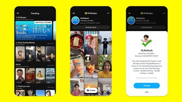 Snapchat introduces monetized challenges to compete with TikTok