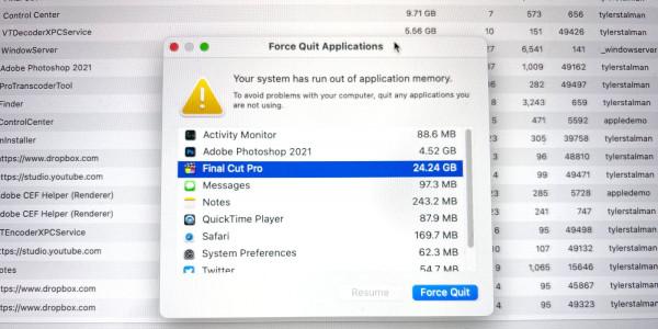 Application memory error affecting many Mac apps; Intel as well as M1