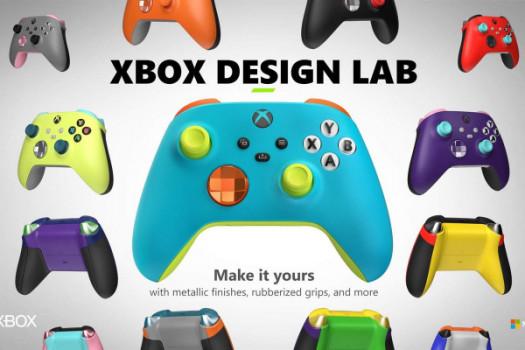 Xbox Design Lab controllers have rubberized grips and metallic finishes again