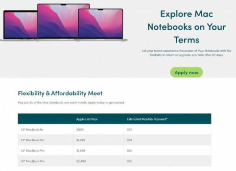 Apple’s ‘notebook upgrade program’ could get businesses new M1 Macs for $30 per month1