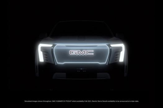 GM teases upcoming GMC Sierra Denali electric pickup truck