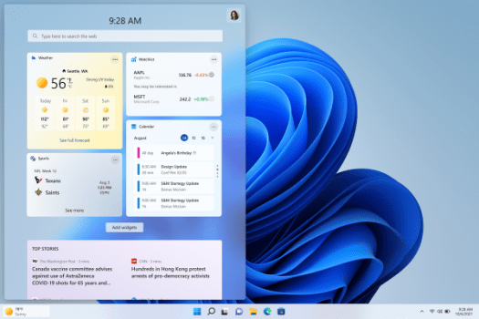 Microsoft is bringing back the weather widget on the Windows 11 taskbar