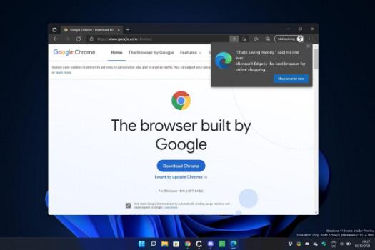 Microsoft’s new Windows prompts try to stop people downloading Chrome1