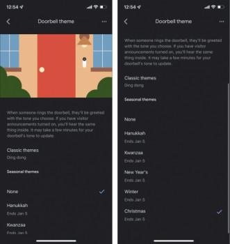 Nest Doorbells will sound a little more melodious this holiday season1