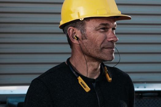 This is not a drill — please return these DeWalt wireless neckbuds for your safety