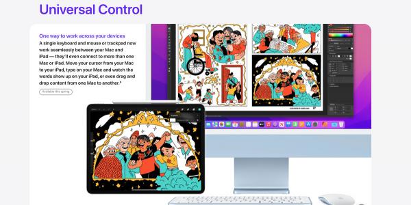 Universal Control won’t be coming to macOS Monterey until sometime this spring1