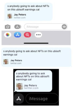 If iMessage sliced off both ends of your tweets, you’re not alone1