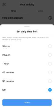 Instagram is reportedly removing shorter daily time limit options from its app1