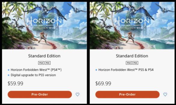 PSA: buy Horizon Forbidden West’s PS4 version to play it on PS5 for cheaper2