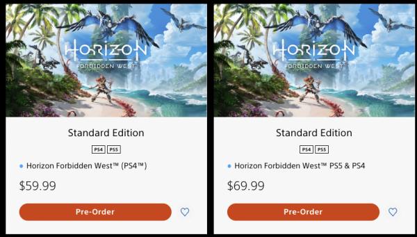 PSA: buy Horizon Forbidden West’s PS4 version to play it on PS5 for cheaper1