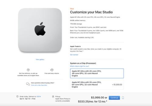 A fully specced-out Mac Studio will cost $8,0001