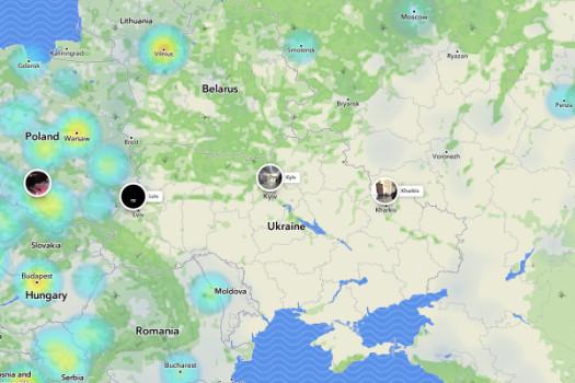 Snapchat turns off public ‘heatmap’ for Ukraine