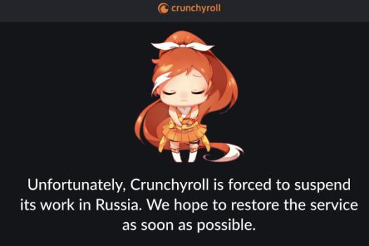 Sony pulls Crunchyroll, home entertainment releases from Russia