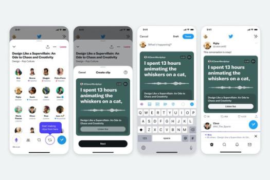 Twitter Spaces hosts will be able to share clips from recordings in new test