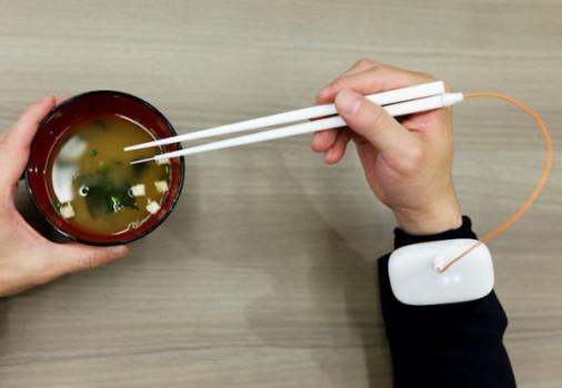 The lickable-TV guy created electric chopsticks to make food taste saltier1