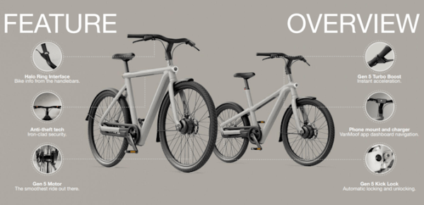VanMoof refreshes its e-bike lineup with the $3,000 S5 and A51