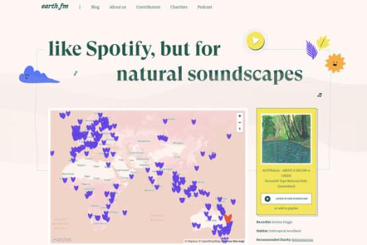 This site lets you listen to nature sounds from all over the world