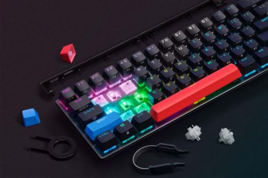 Corsair’s latest mechanical keyboard is its first with hot-swappable switches