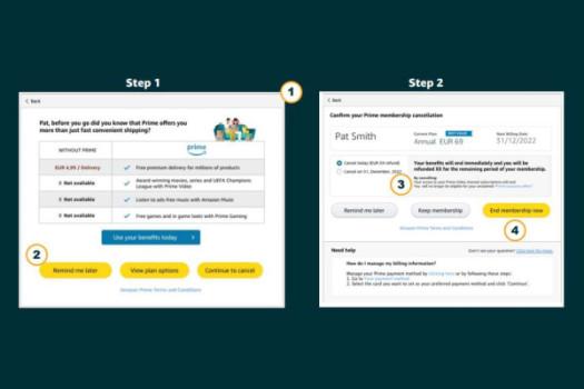 EU forces Amazon to make it easier to cancel Prime subscriptions in Europe1
