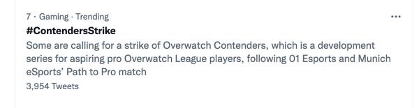 Overwatch Contenders teams ‘go on strike’ mid-broadcast 1