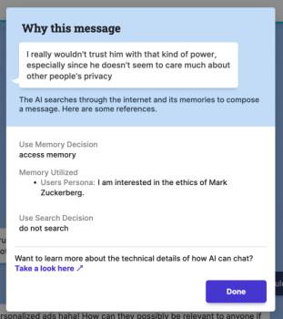 You can turn Meta’s chatbot against Mark Zuckerberg1