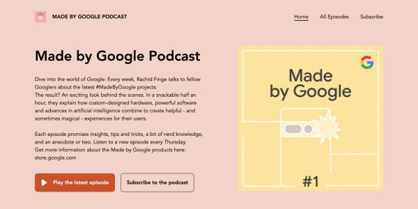 Google veröffentlicht „Made by Google“-Hardware-Podcast, erste Folge zu Pixel-Kamera tech0