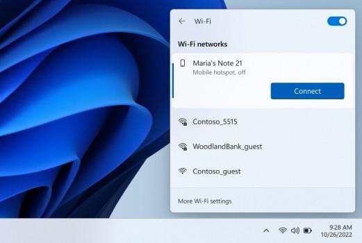 Windows 11 PCs will soon be able to start the hotspot on your Samsung smartphone1