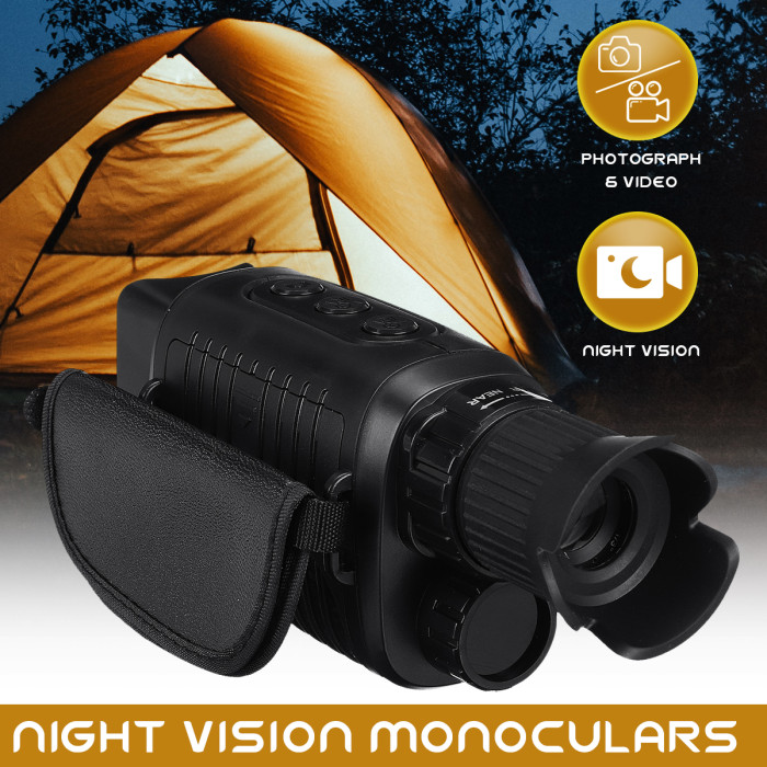 1280X720 HD Monocular Night Vision Device 4x Digital Zoom Hunting Telescope Outdoor Day Night Dual Use Full Dark 300m