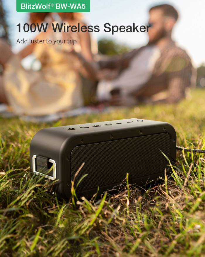 BlitzWolf BW-WA5 100W Wireless Speaker with Triple Drivers at only 77€ with Coupon