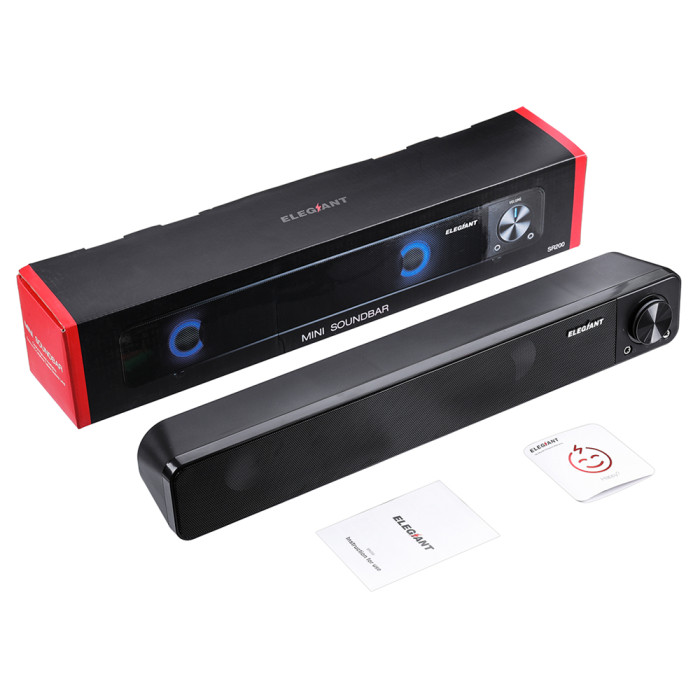 Get ELEGIANT Computer Speakers Wired Computer Sound Bar Stereo at just 18€ using Coupon on BANGGOOD