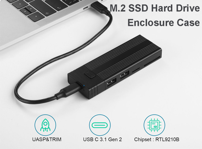 21 € с купон за кутия за M2 SSD твърд диск M.2 NVMe/SATA 2TB - BANGGOOD
