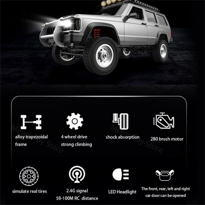 77€ with Coupon for MNR/C MN 78 Waterproof Cherokee RTR 1/12 2.4G 4WD - BANGGOOD