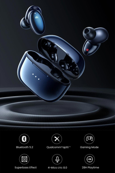 43 € с купон за UGreen HiTune X5 TWS bluetooth 5.2 слушалка 10 mm Dynamic - BANGGOOD