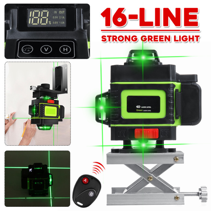 41€ with Coupon for 16-Line Strong Green Light 4D Remote Control Laser - EU 🇪🇺 - BANGGOOD
