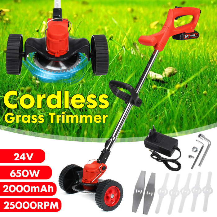 73€ with Coupon for 24V Cordless Electric Grass Trimmer Eater Strimmer Weeds Lawn - BANGGOOD