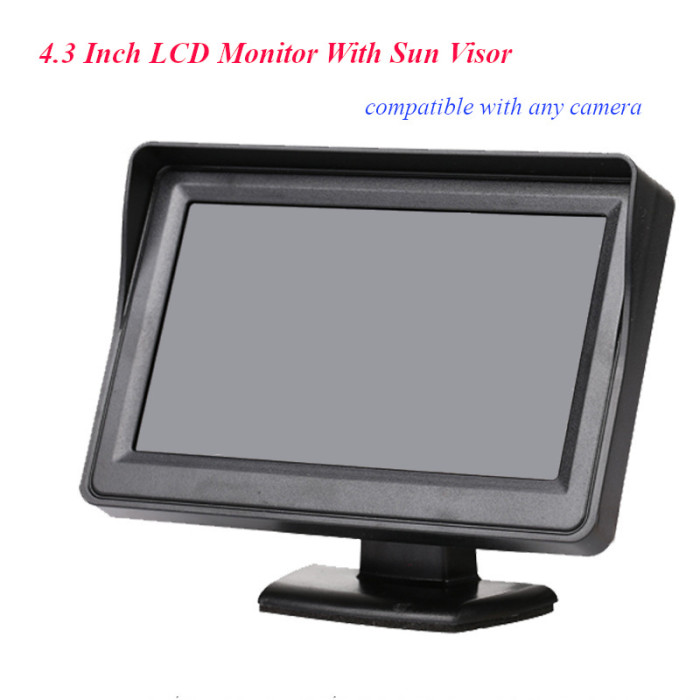 17 € с купон за 4.3-инчов автомобилен LCD монитор със сенник за - BANGGOOD