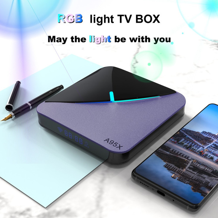 Get A95X F3 Air II TV BOX Android 11 Amlogic for only 29€