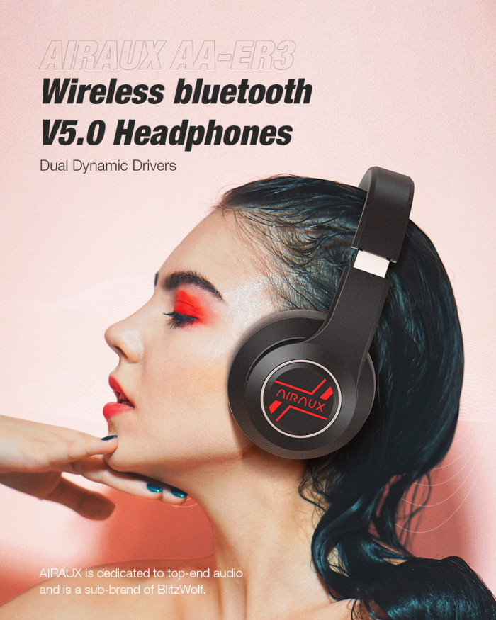 30 € с купон за слушалки AirAux AA-ER3 bluetooth V5.0 4 единици дълбок бас - BANGGOOD