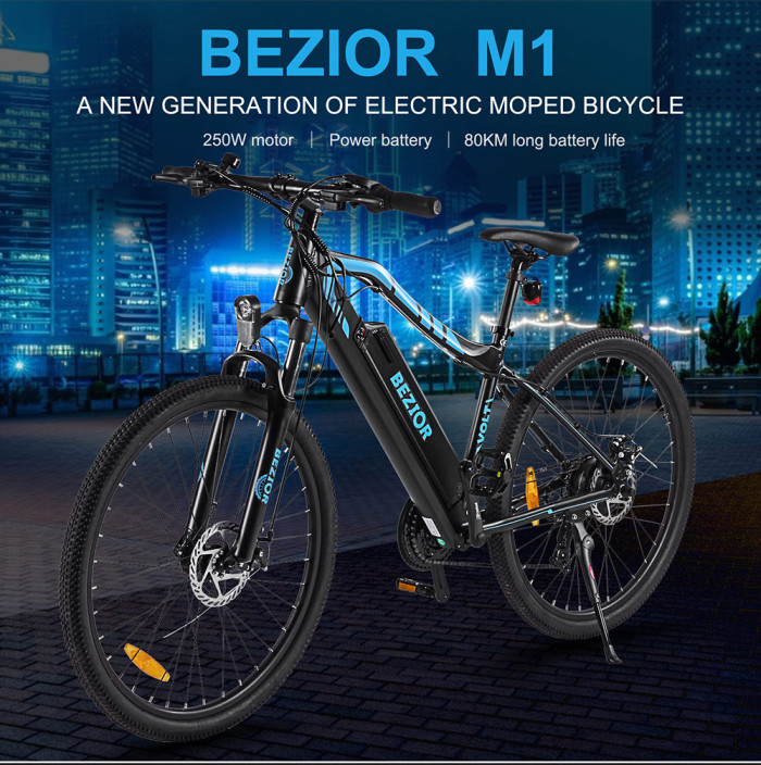 BEZIOR M1 Electric Bike 48V 12.5Ah Battery 250W - Get it for €626 on GEEKBUYING (with coupon)