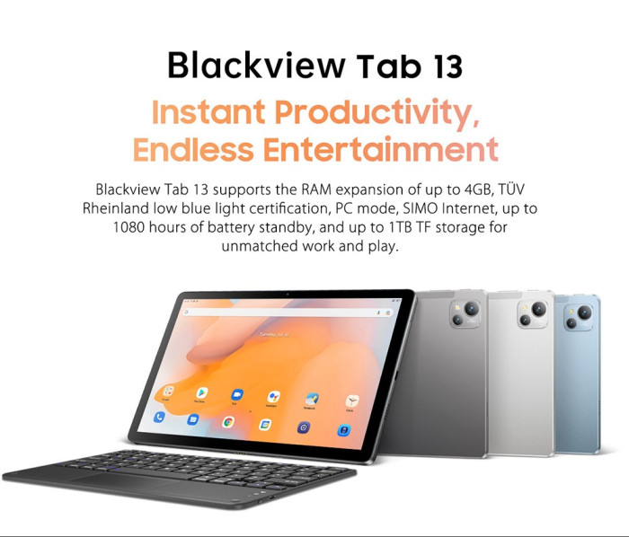 171€ with Coupon for Blackview Tab 13 Tablet 6GB RAM 128GB ROM MTK - GEEKBUYING