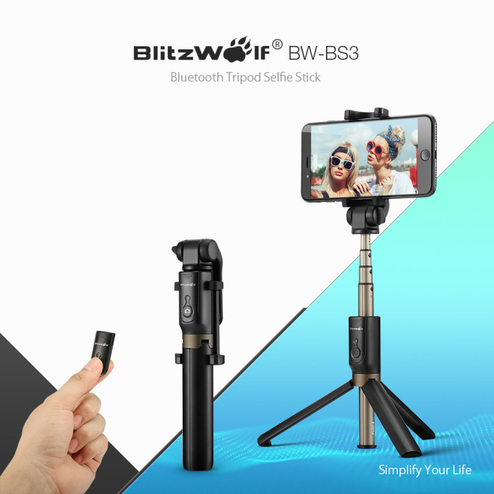 15€ with Coupon for BlitzWolf BW-BS3 Versatile 3 in 1 bluetooth Remote - EU 🇪🇺 - BANGGOOD