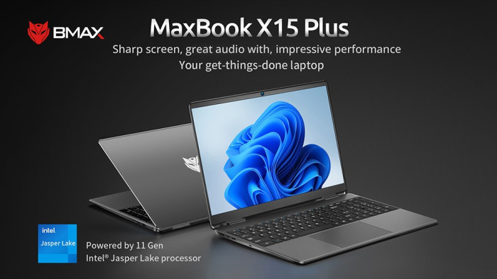 BMAX X15 Plus 15.6'' 1080P Laptop Intel Jasper Lake N5095