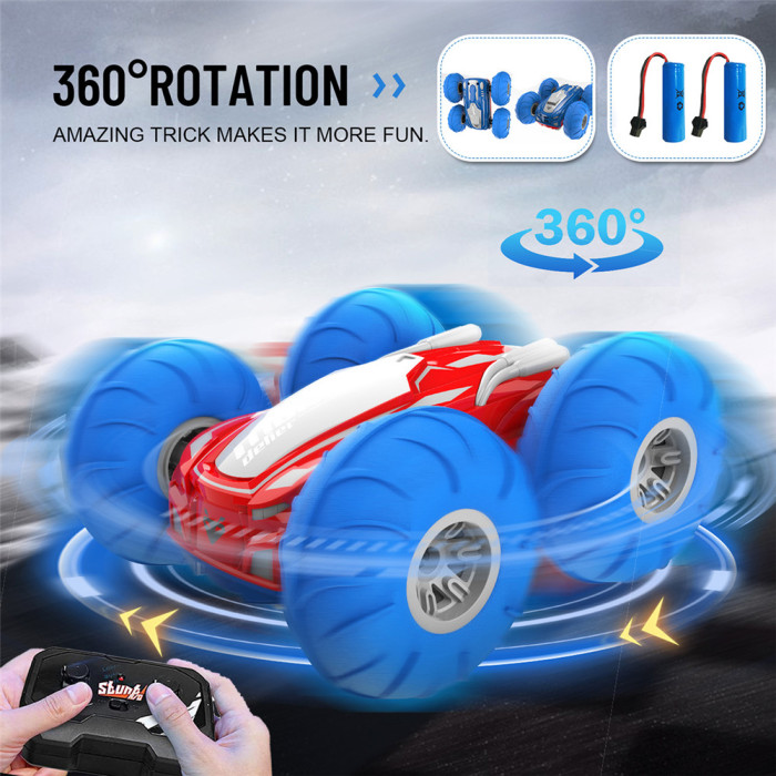 14 € koos kupongiga igale EC71 RTR kahe patareiga 2.4G kahepoolse kaskadööriga RC-auto 360-kraadise pöörlemisega sõidukite mudel, laste mänguasjad
