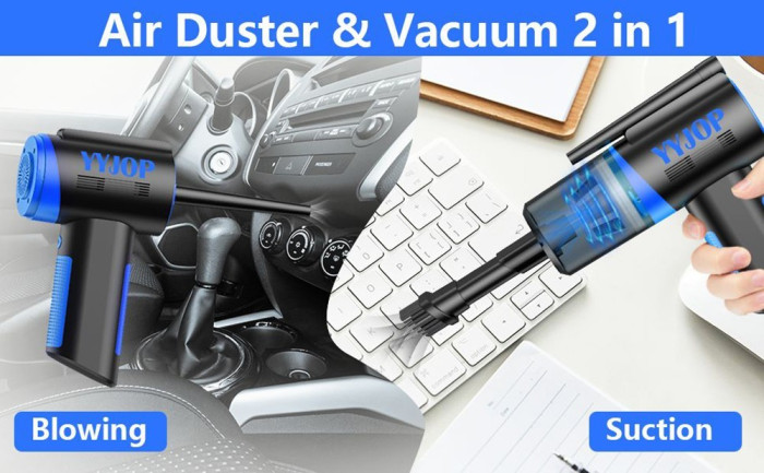 Electric Air Duster Upgraded Air Duster and Vacuum